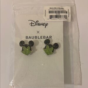 Disney Mickey Mouse Halloween Earrings - Black and Green